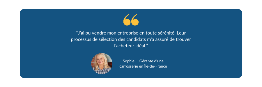 cession carrosserie a accompagné des dirigeants dans leur projet de vente